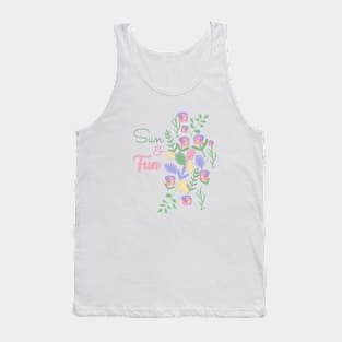 Sun and Fun Floral Vibes Tank Top